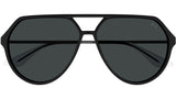 PU0459S 001 Shiny Black Grey