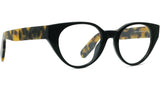 K Logo Havana Oval Eyeglasses