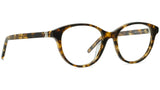 K Logo Havana Oval Eyeglasses