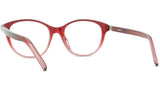 K Logo Red Oval Eyeglasses