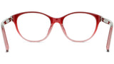 K Logo Red Oval Eyeglasses