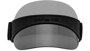 DiorClub V1U Shiny Black Visor Sunglasses