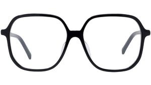 Youthful Energy Thin Black Rectangular Eyeglasses