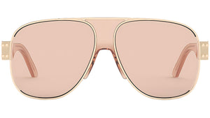 DiorSignature A3U Pink Gold Geometric Sunglasses