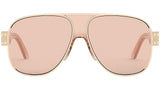 DiorSignature A3U Pink Gold Geometric Sunglasses