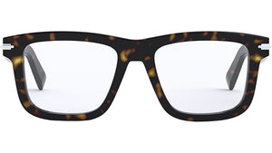 DiorBlackSuitO S7I Havana Square Eyeglasses