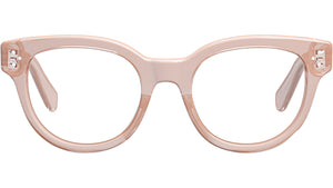 CELINE 3 Dots Pink Round Eyeglasses