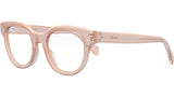 CELINE 3 Dots Pink Round Eyeglasses