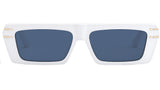 DiorSignature S2U White Geometric Sunglasses