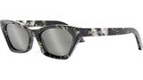 DiorMidnight B1I Grey Butterfly Sunglasses