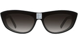 4Gem Black Oval Sunglasses