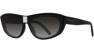 4Gem Black Oval Sunglasses