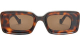 Anagram Classic Havana Rectangular Sunglasses