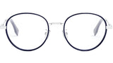 Fendi Travel Palladium Round Eyeglasses