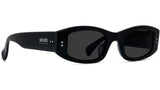 Boke Flower Black Rectangular Sunglasses