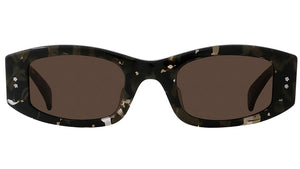 Boke Flower Havana Rectangular Sunglasses