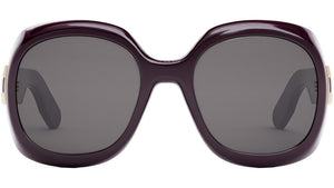 Lady 95.22 R2I Burgundy Round Sunglasses