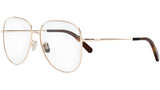 Mini CD O A1U Gold Pilot Eyeglasses