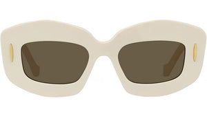 Anagram White Rectangular Sunglasses