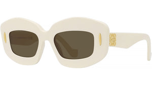 Anagram White Rectangular Sunglasses