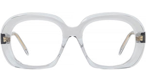 Curvy Crystal Geometric Eyeglasses