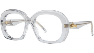 Curvy Crystal Geometric Eyeglasses