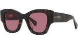 1970 Havana Square Sunglasses