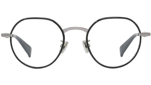 Boke Flower Silver Round Eyeglasses