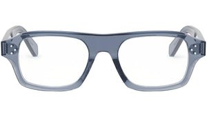 CELINE 3 Dots Blue Rectangular Eyeglasses