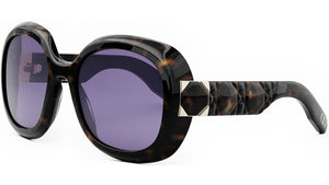 Lady 95.22 R2I Havana Purple Round Sunglasses