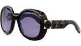 Lady 95.22 R2I Havana Purple Round Sunglasses