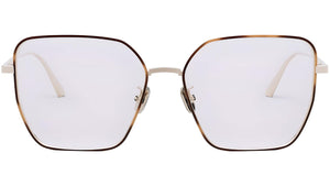 GemDiorO S6U Havana Geometric Eyeglasses