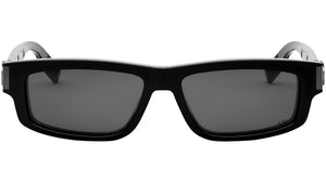 CD Icon S2I Black Rectangular Sunglasses
