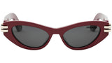 CDior B1U Burgundy Cat Eye Sunglasses