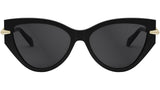 Serpenti Black Cat Eye Sunglasses