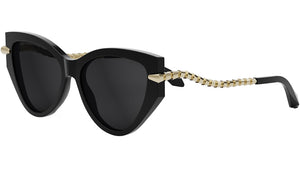 Serpenti Black Cat Eye Sunglasses