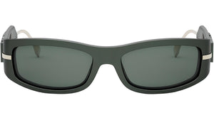 Fendigraphy Green Oval Sunglasses