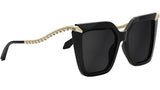 Serpenti Black Butterfly Sunglasses