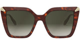 Serpenti Havana Butterfly Sunglasses