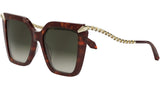 Serpenti Havana Butterfly Sunglasses