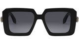 Serpenti Black Geometric Sunglasses