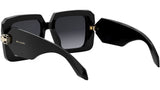 Serpenti Black Geometric Sunglasses