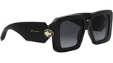 Serpenti Black Geometric Sunglasses