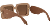 Serpenti Brown Geometric Sunglasses