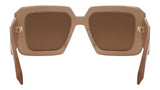 Serpenti Brown Geometric Sunglasses