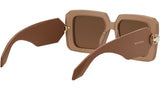 Serpenti Brown Geometric Sunglasses