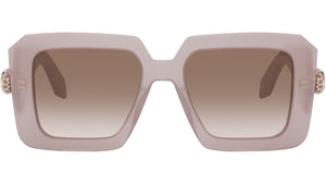 Serpenti Havana Geometric Sunglasses