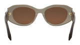 Serpenti Forever Brown Oval Sunglasses