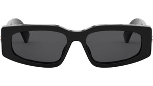 B.zero1 Black Rectangular Sunglasses