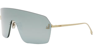 Fendi First Crystal Yellow Rectangular Sunglasses